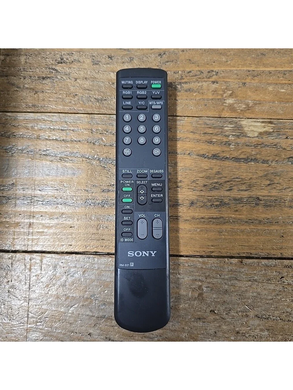 Genuine Sony TV Monitor Remote Control RM-921 Tested Works